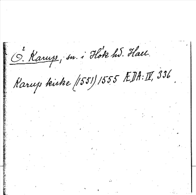 Bild på arkivkortet för arkivposten Östra Karup