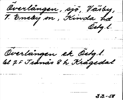 Bild på arkivkortet för arkivposten Överlången