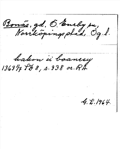 Bild på arkivkortet för arkivposten Bonäs