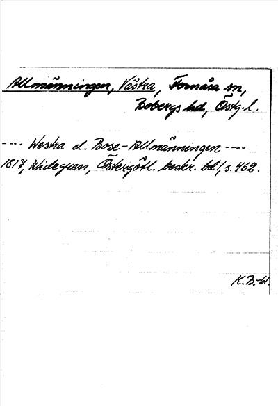 Bild på arkivkortet för arkivposten Allmänningen, Västra