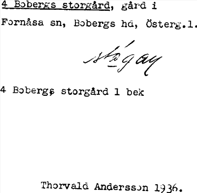 Bild på arkivkortet för arkivposten Bobergs storgård