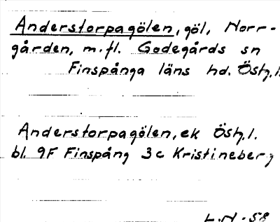 Bild på arkivkortet för arkivposten Anderstorpagölen