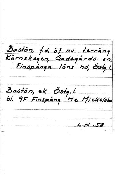 Bild på arkivkortet för arkivposten Bastön