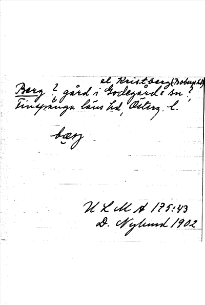 Bild på arkivkortet för arkivposten Berg?