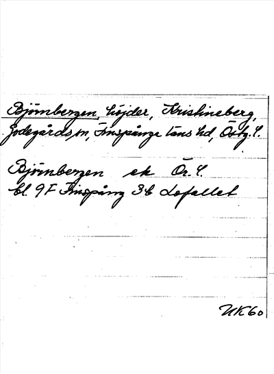 Bild på arkivkortet för arkivposten Björnbergen