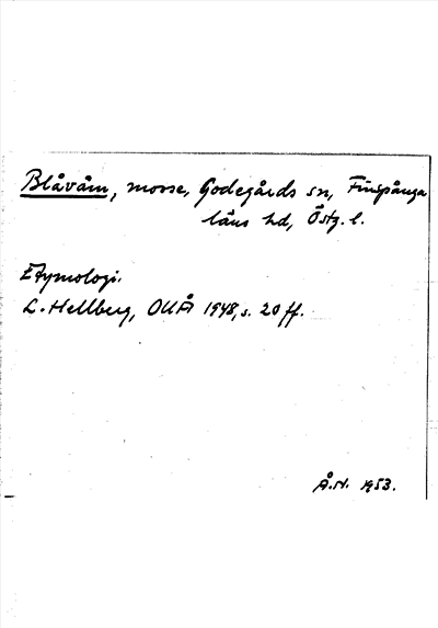 Bild på arkivkortet för arkivposten Blåvåm