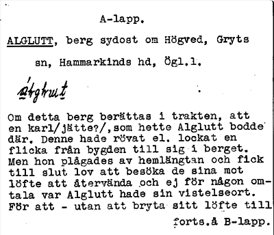 Bild på arkivkortet för arkivposten Alglutt