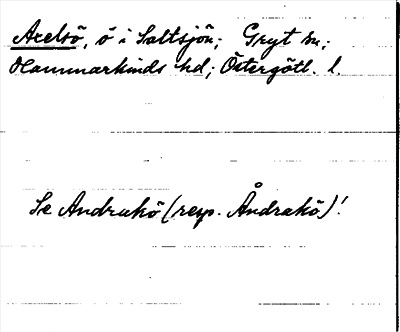 Bild på arkivkortet för arkivposten Axelsö