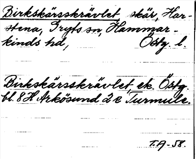 Bild på arkivkortet för arkivposten Birkskärsskrävlet