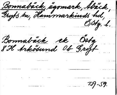 Bild på arkivkortet för arkivposten Bonnabäck