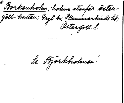 Bild på arkivkortet för arkivposten *Borkenholm se Björkholmen