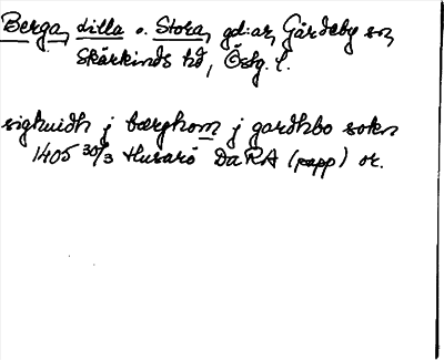 Bild på arkivkortet för arkivposten Berga, Lilla o. Stora