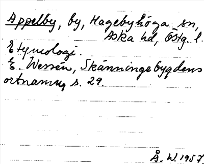 Bild på arkivkortet för arkivposten Appelby