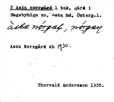 Bild på arkivkortet för arkivposten Aska norrgård