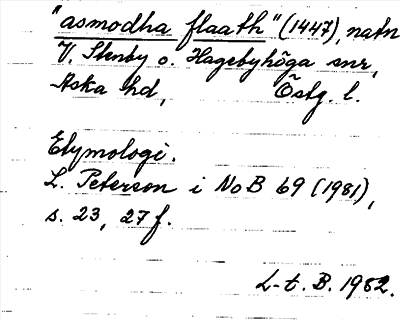 Bild på arkivkortet för arkivposten »asmodha flaath»
