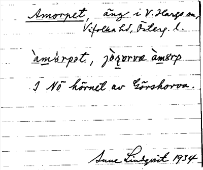 Bild på arkivkortet för arkivposten Amorpet