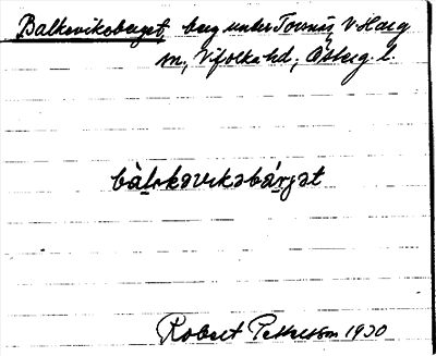 Bild på arkivkortet för arkivposten Balkeviksberget