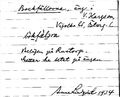 Bild på arkivkortet för arkivposten Bockfällorna