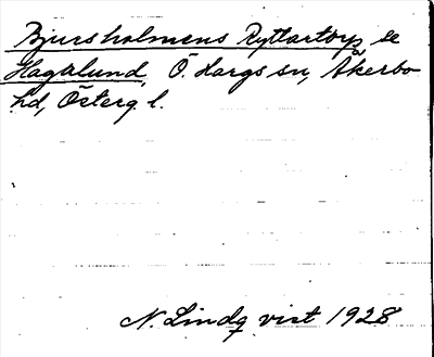 Bild på arkivkortet för arkivposten Bjursholmens Ryttartorp, se Hagalund