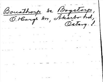 Bild på arkivkortet för arkivposten Bonathorp, se Bogetorp