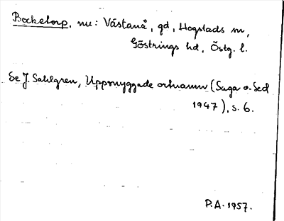 Bild på arkivkortet för arkivposten Bocketorp
