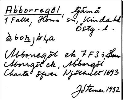 Bild på arkivkortet för arkivposten Abborregöl