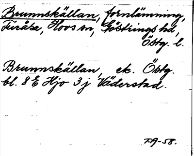 Bild på arkivkortet för arkivposten Brunnskällan