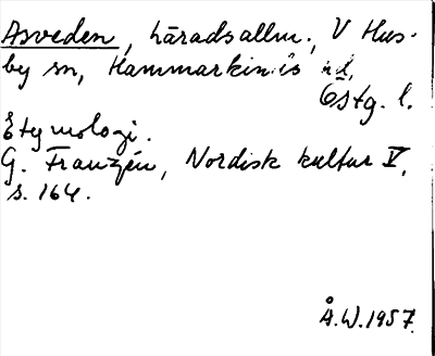 Bild på arkivkortet för arkivposten Asveden