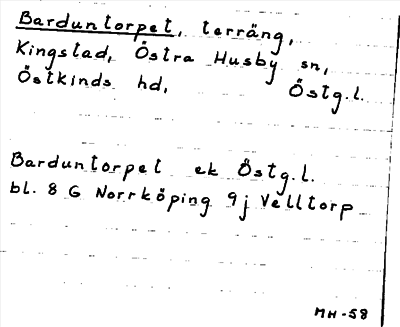 Bild på arkivkortet för arkivposten Barduntorpet