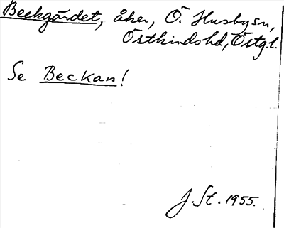 Bild på arkivkortet för arkivposten Beckgärdet, Se Beckan!