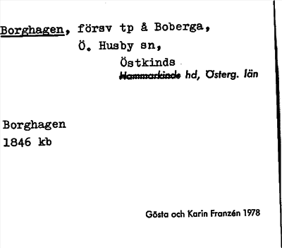 Bild på arkivkortet för arkivposten Borghagen