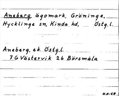 Bild på arkivkortet för arkivposten Aneberg