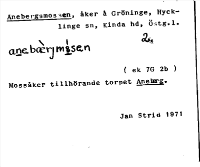 Bild på arkivkortet för arkivposten Anebergsmossen