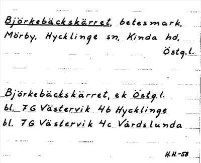 Bild på arkivkortet för arkivposten Björkebäckskärret