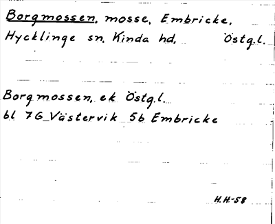 Bild på arkivkortet för arkivposten Borgmossen