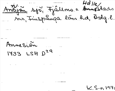 Bild på arkivkortet för arkivposten Annsjön