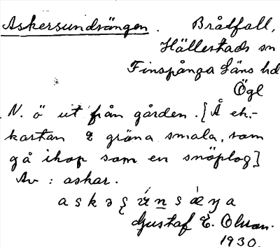 Bild på arkivkortet för arkivposten Askersundsängen