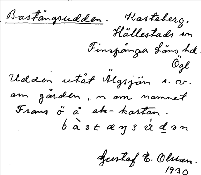 Bild på arkivkortet för arkivposten Bastängsudden