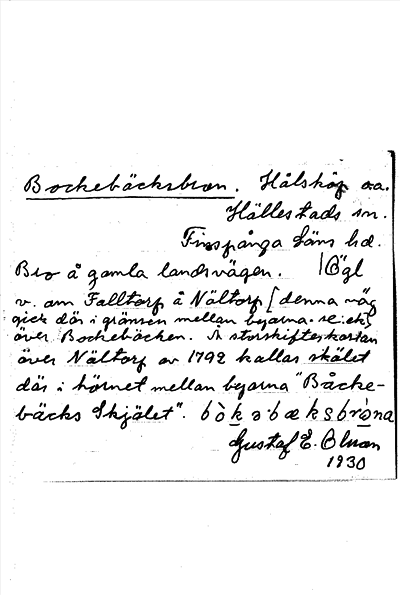 Bild på arkivkortet för arkivposten Bockebäcksbron