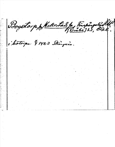 Bild på arkivkortet för arkivposten Bogetorp