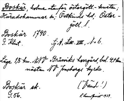 Bild på arkivkortet för arkivposten Boskär