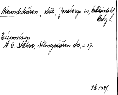 Bild på arkivkortet för arkivposten Alsundskären