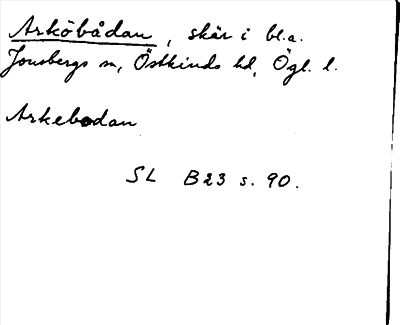 Bild på arkivkortet för arkivposten Arköbådan