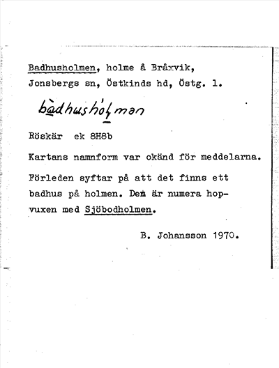 Bild på arkivkortet för arkivposten Badhusholmen