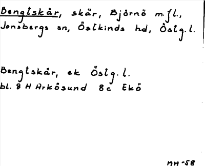 Bild på arkivkortet för arkivposten Bengtskär
