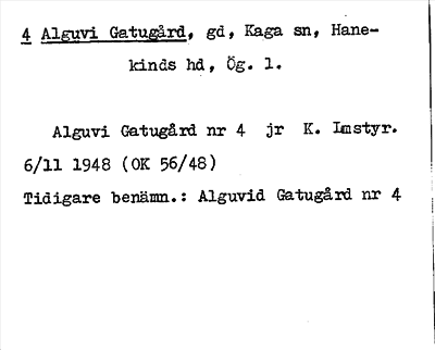 Bild på arkivkortet för arkivposten Alguvi Gatugård