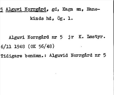 Bild på arkivkortet för arkivposten Alguvi Norrgård