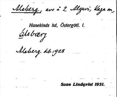 Bild på arkivkortet för arkivposten Alsberg