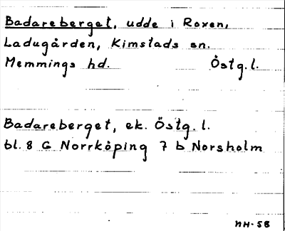 Bild på arkivkortet för arkivposten Badareberget