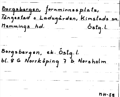 Bild på arkivkortet för arkivposten Borgsbergen